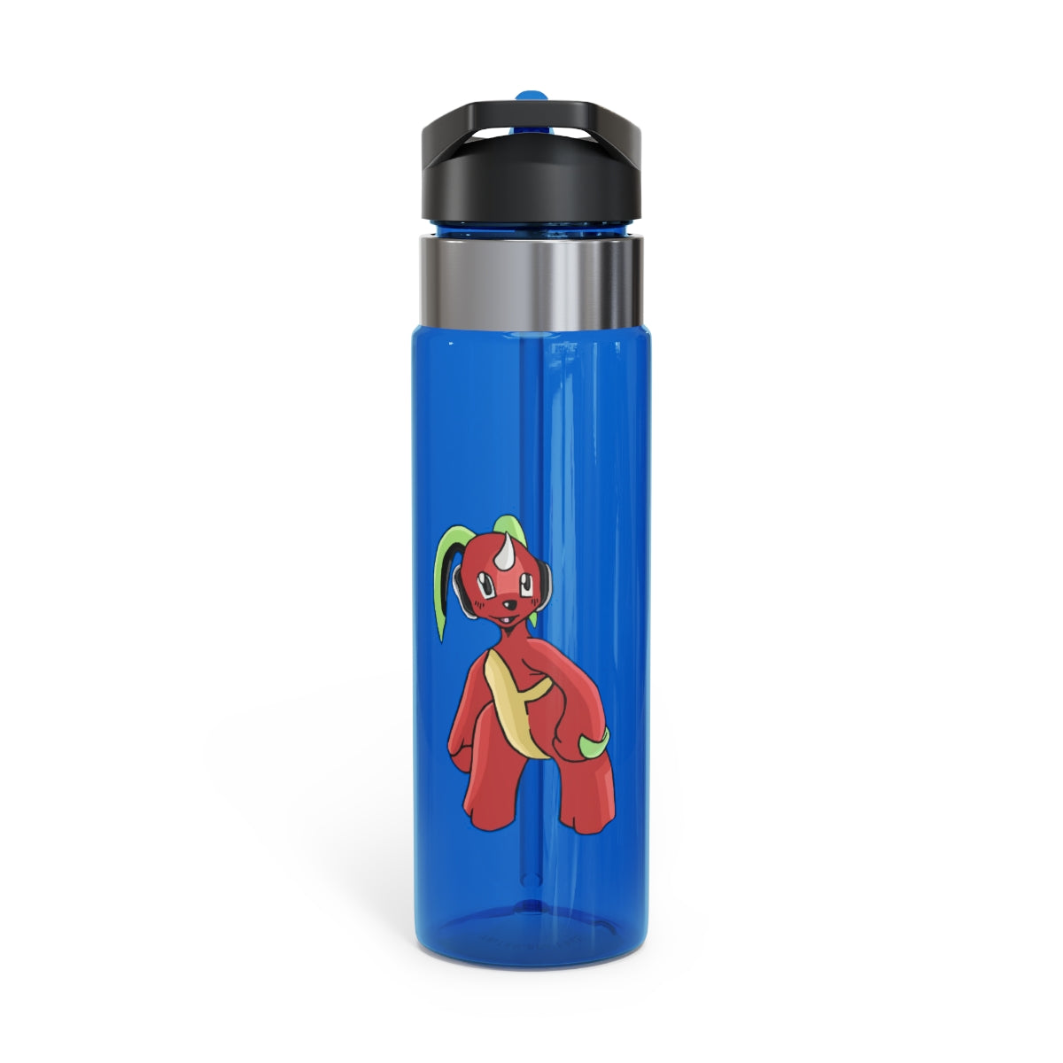 Tsosti Kensington Tritan™ Sport Bottle in vibrant colors with a carabiner hook, showcasing its lightweight and durable design.