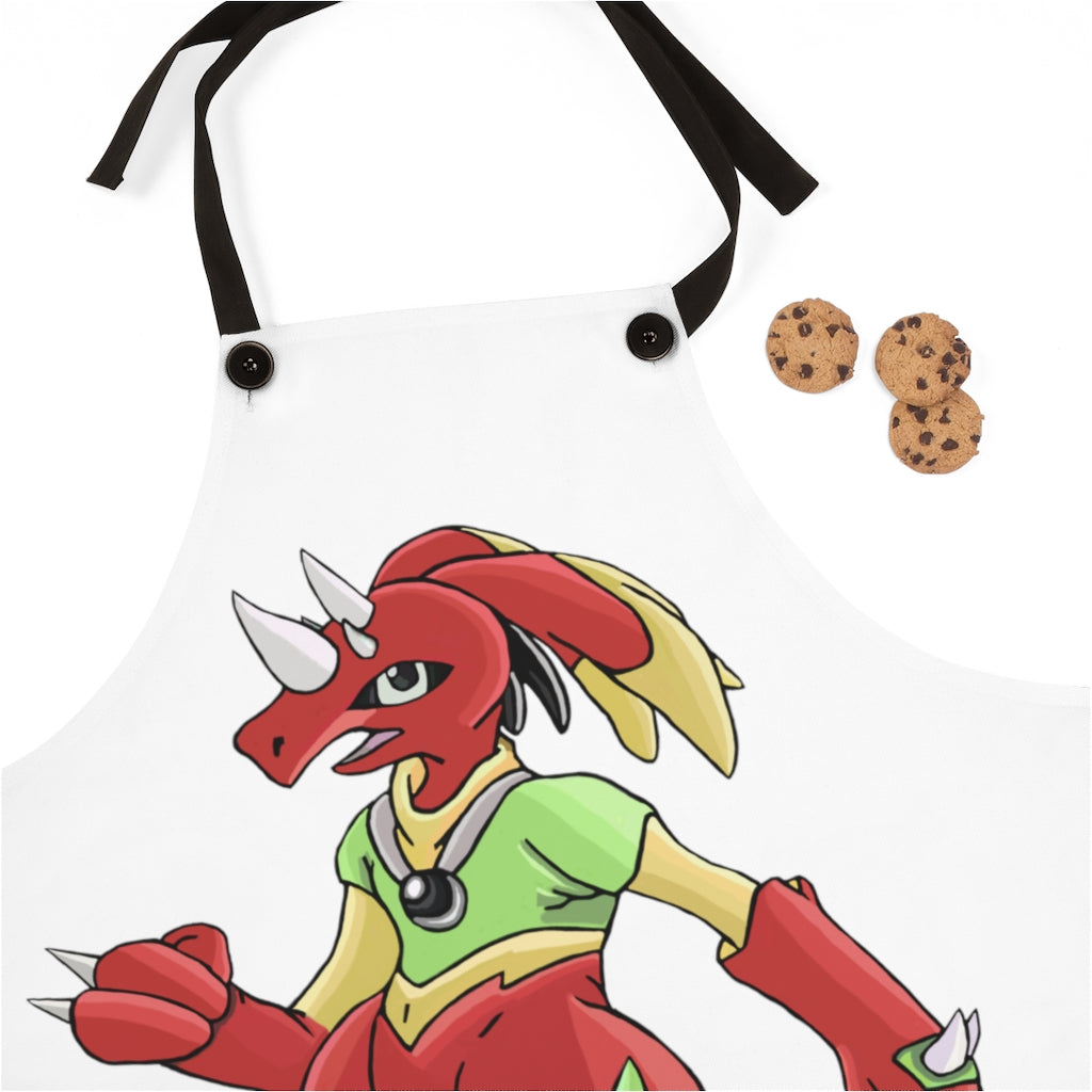 Tsostkibird Apron featuring a stylish design with black detachable twill straps, perfect for cooking and backyard cookouts.