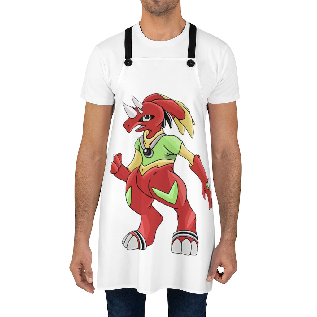 Tsostkibird Apron featuring a stylish design with black detachable twill straps, perfect for cooking and backyard cookouts.