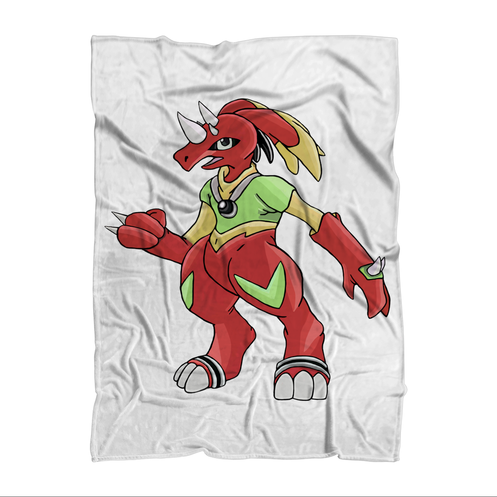 Tsostkibird Sublimation Throw Blanket made of soft 100% polyester polar fleece, featuring vibrant sublimation prints and a white back.