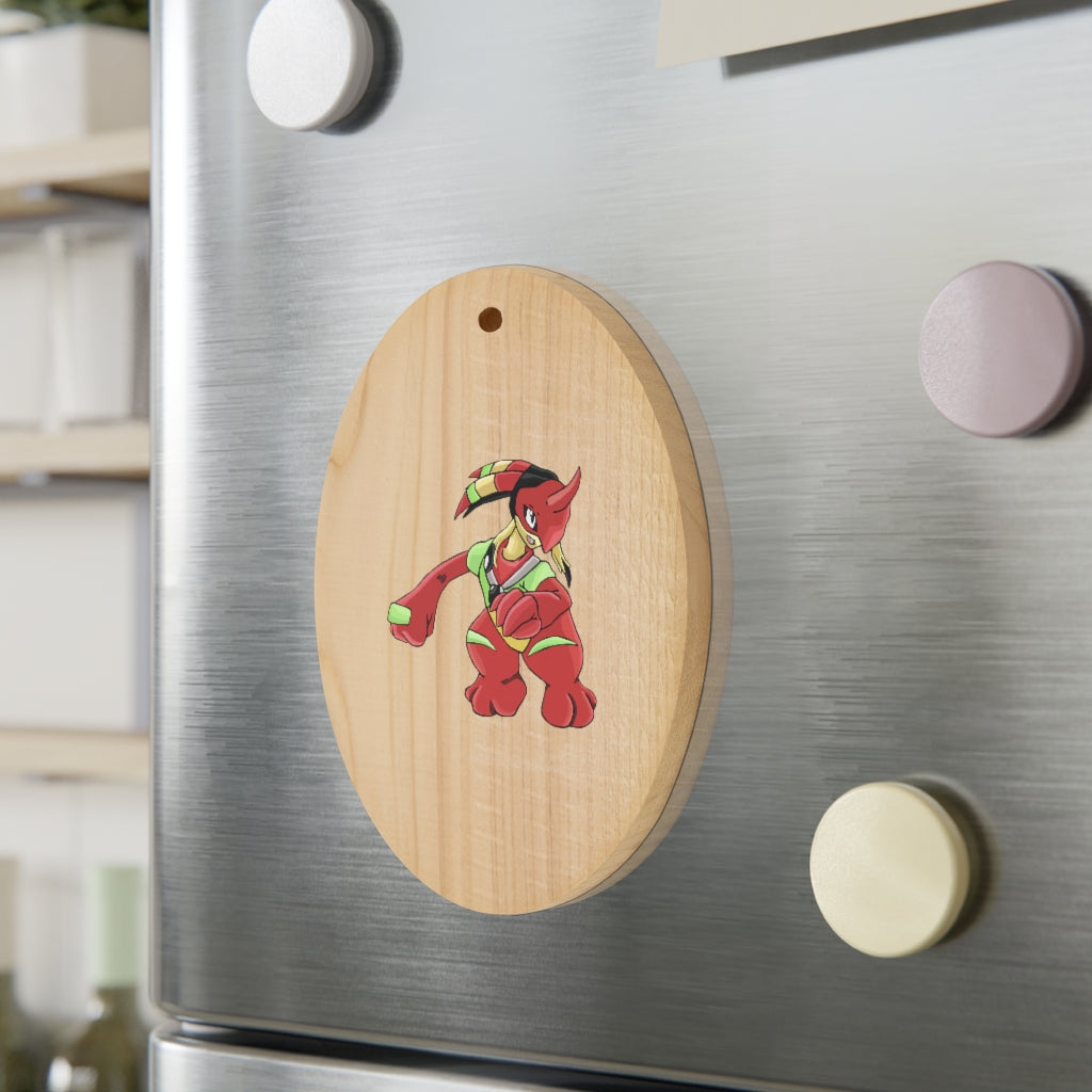 Tsostkichan Wooden Christmas Ornaments in various whimsical shapes with a red ribbon, showcasing rustic wooden texture.