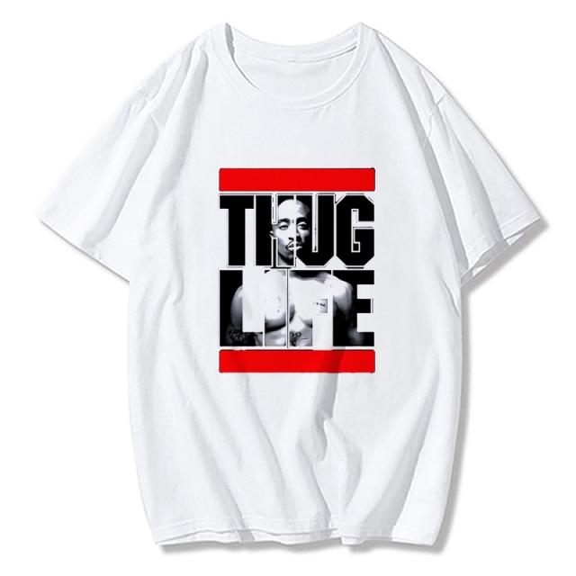 Tupac All Eyes On Me T-shirt featuring a vibrant print of Tupac Shakur, made from soft cotton with a casual O-neck design.