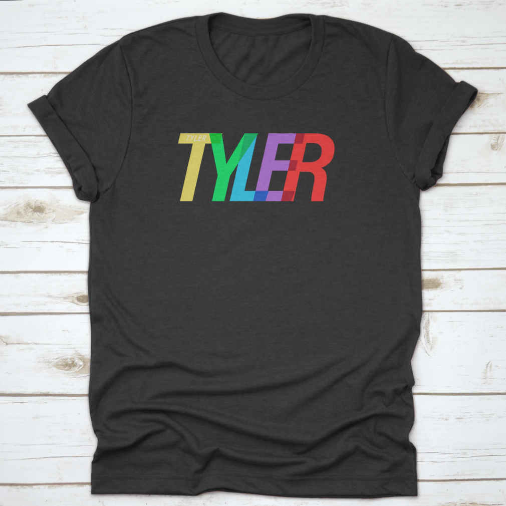 Tyler city-themed t-shirt on a white background featuring bold typography.