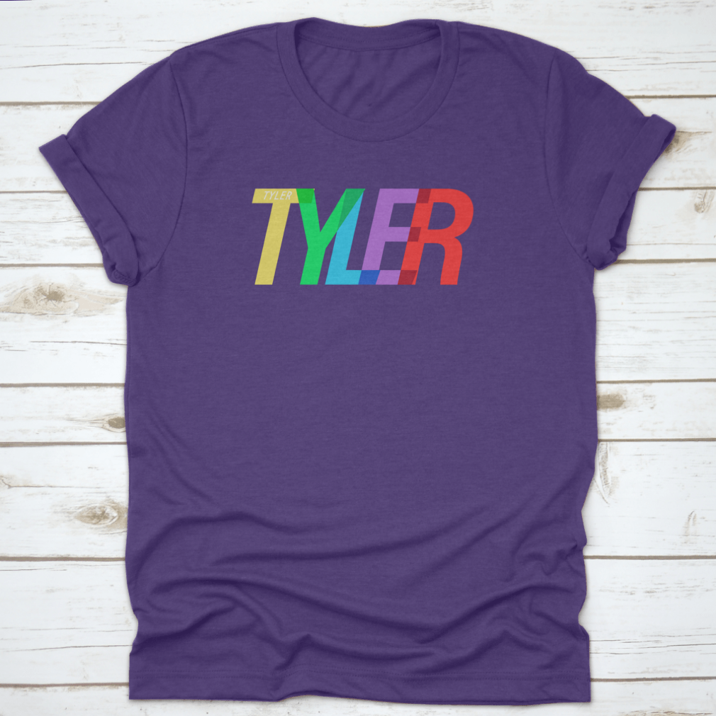 Tyler city-themed t-shirt on a white background featuring bold typography.