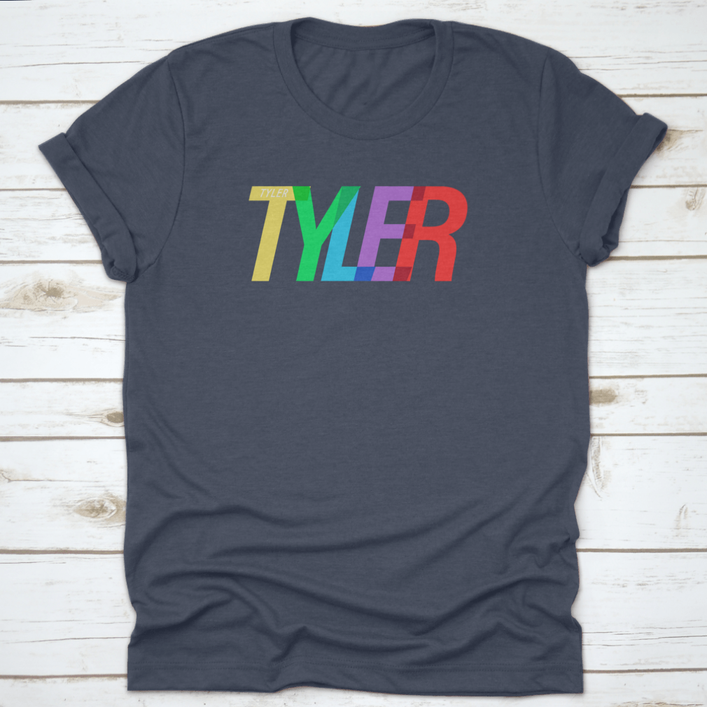Tyler city-themed t-shirt on a white background featuring bold typography.