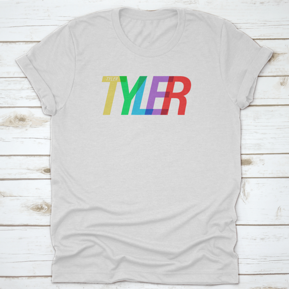 Tyler city-themed t-shirt on a white background featuring bold typography.