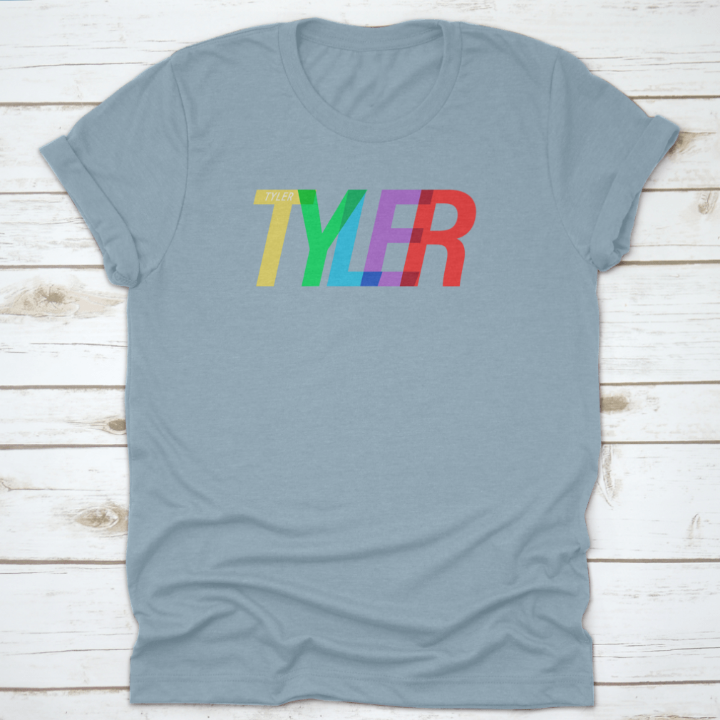 Tyler city-themed t-shirt on a white background featuring bold typography.