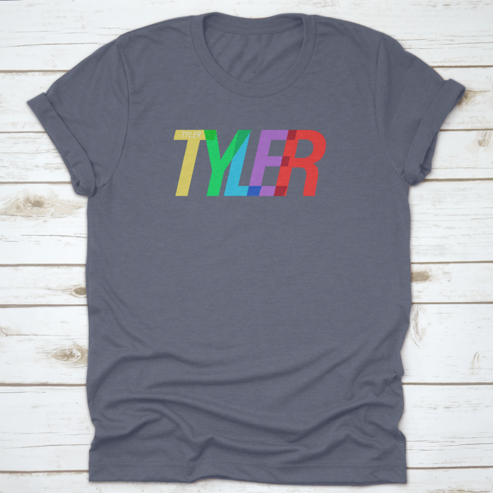 Tyler city-themed t-shirt on a white background featuring bold typography.