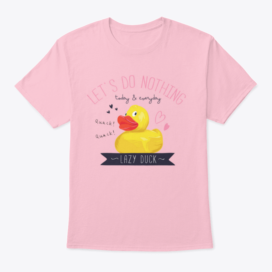 Typography Slogan T-shirt featuring a playful yellow duck toy design, made from soft cotton fabric.