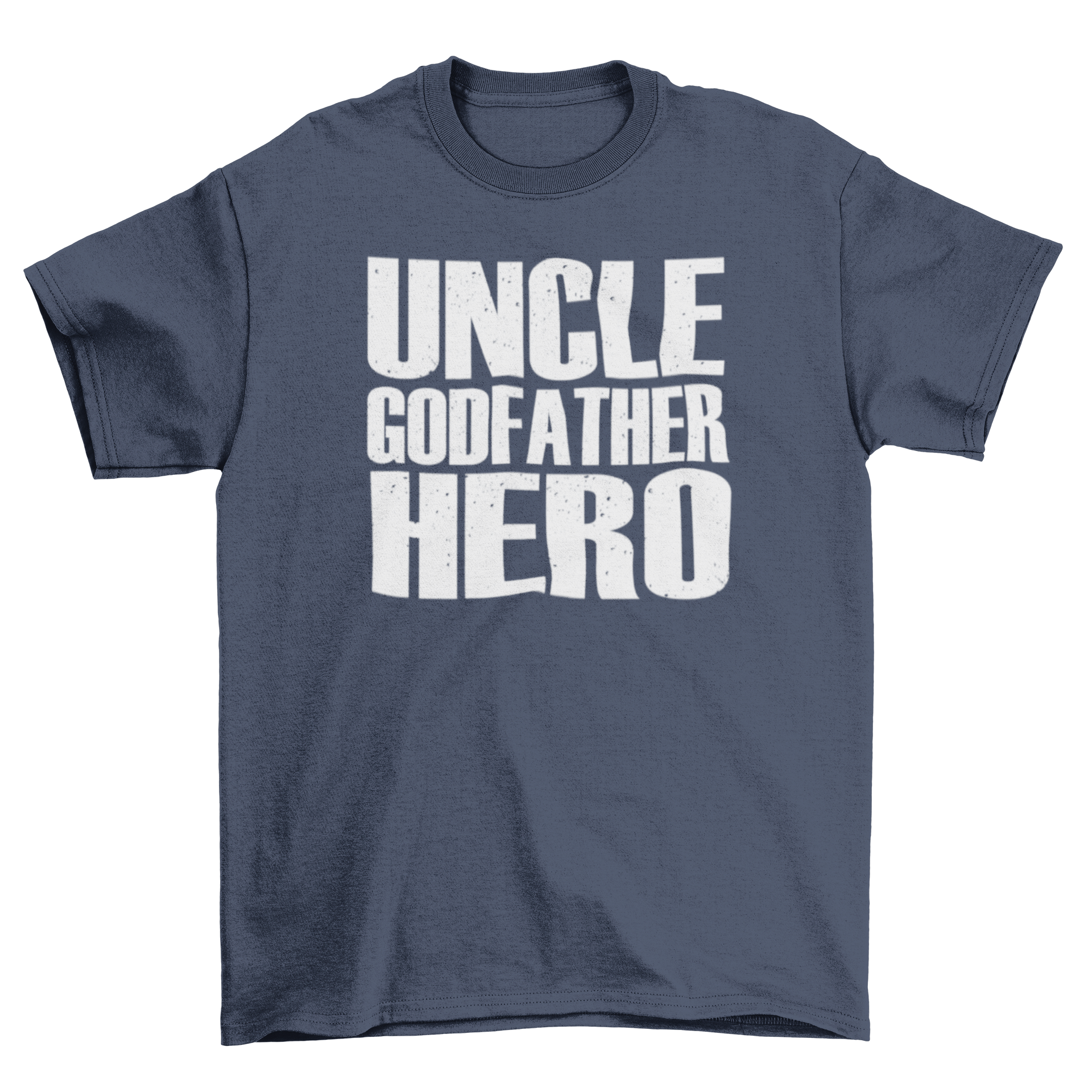 Uncle Hero T-Shirt featuring stylish lettering design, perfect for gifting to uncles.