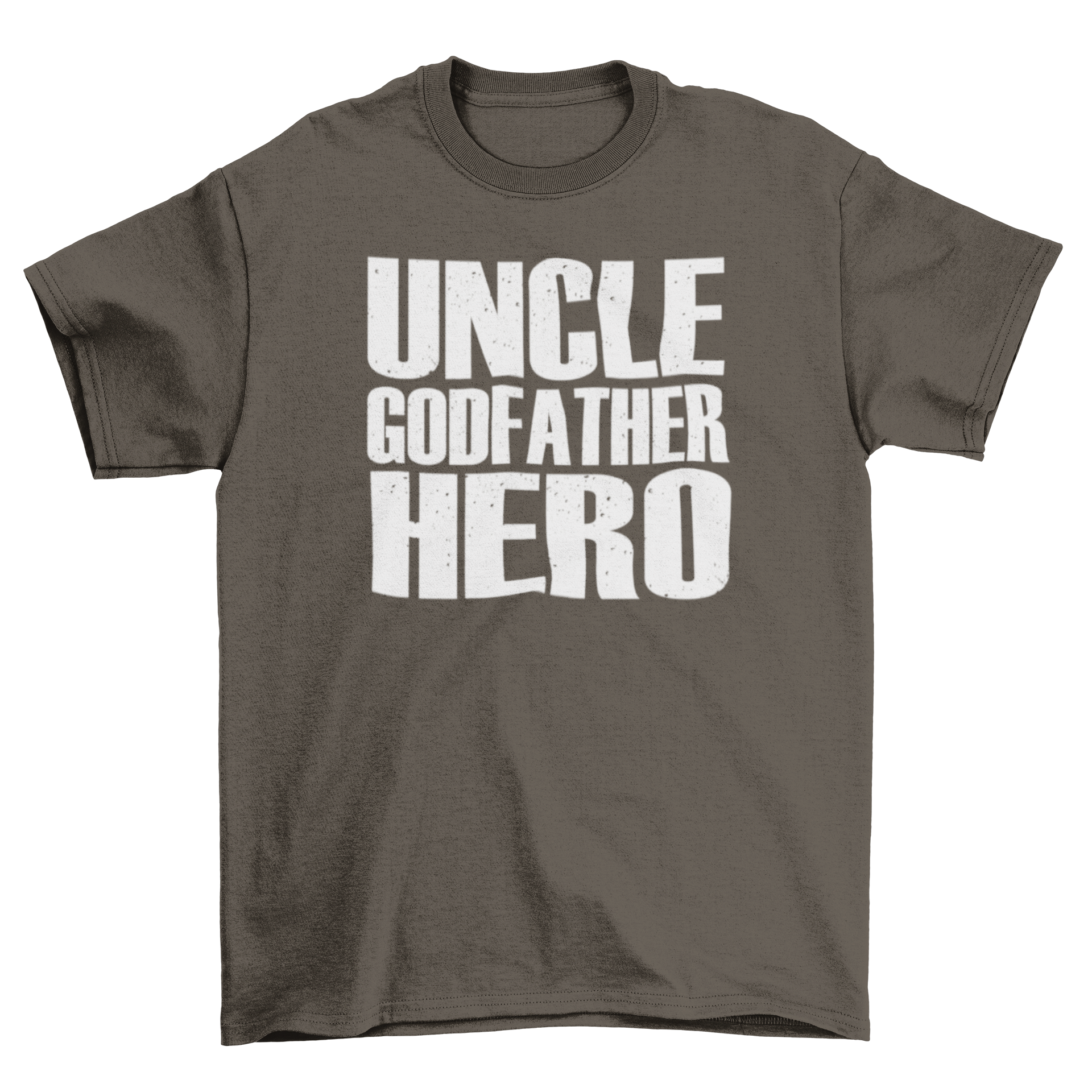 Uncle Hero T-Shirt featuring stylish lettering design, perfect for gifting to uncles.