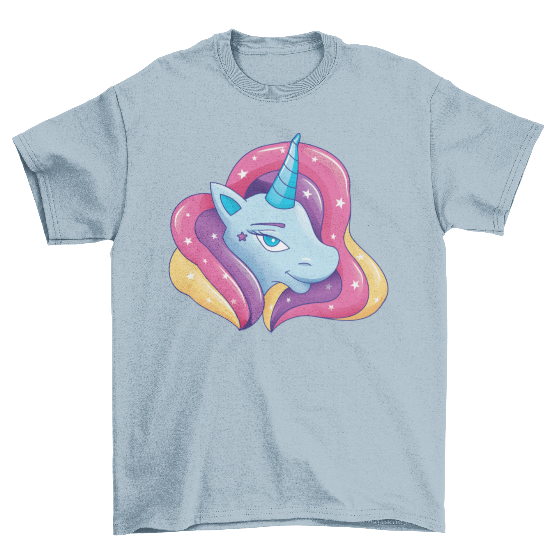 A colorful Unicorn Balloon T-shirt featuring a whimsical unicorn balloon design, perfect for casual wear.