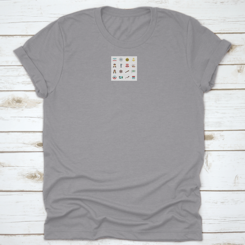 A colorful set of vector illustrations representing Columbus Day, featuring ships, compasses, and maps in a flat design style.