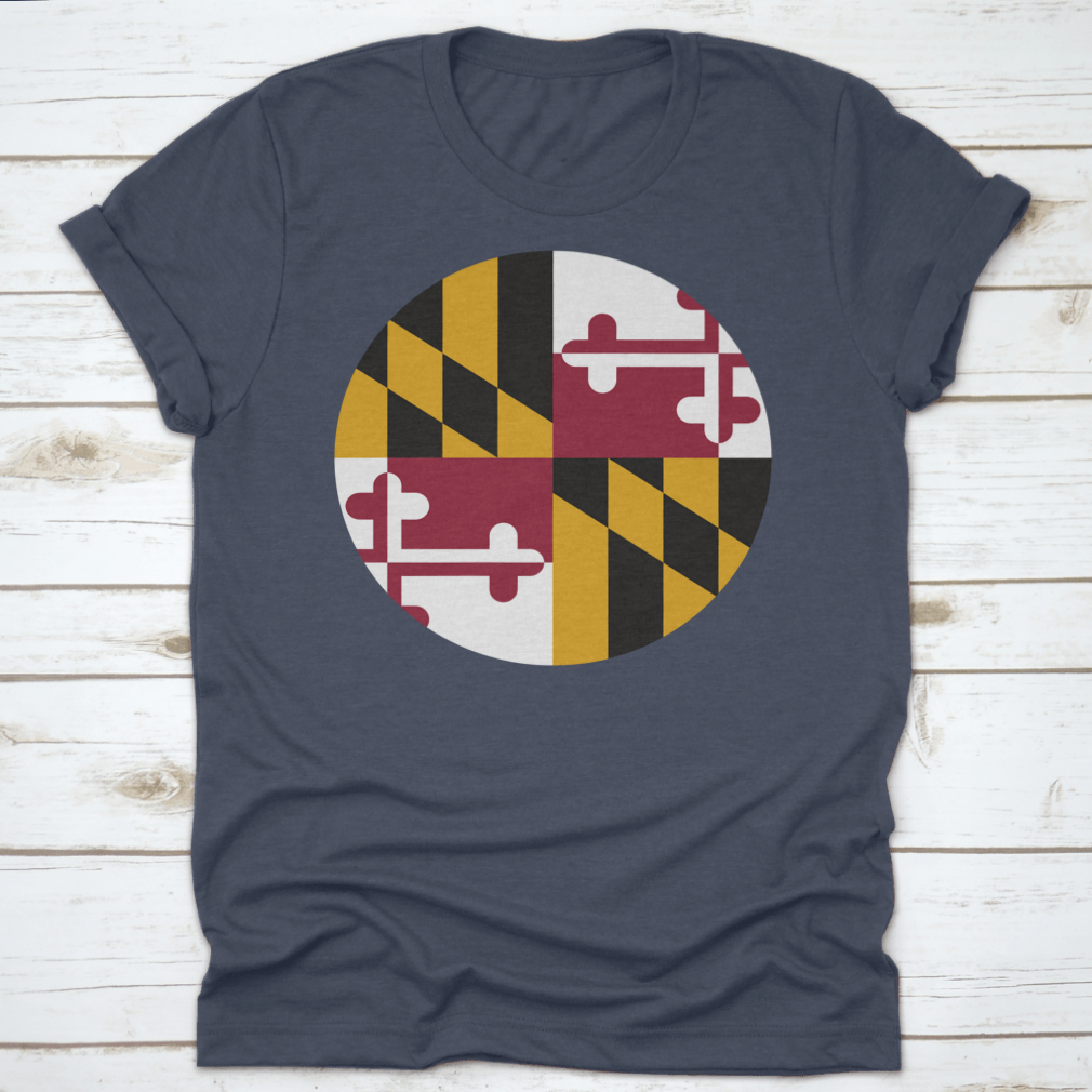 Vector illustration of the Circle State Flag representing a US federal state, showcasing vibrant colors and detailed design.