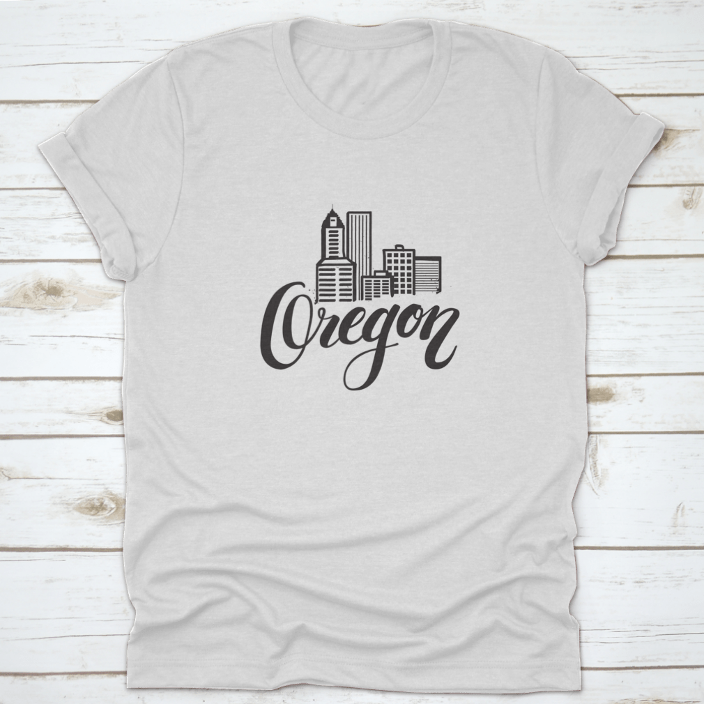 Vector illustration showcasing the skyline of Portland, Oregon, featuring iconic buildings and a vibrant cityscape.