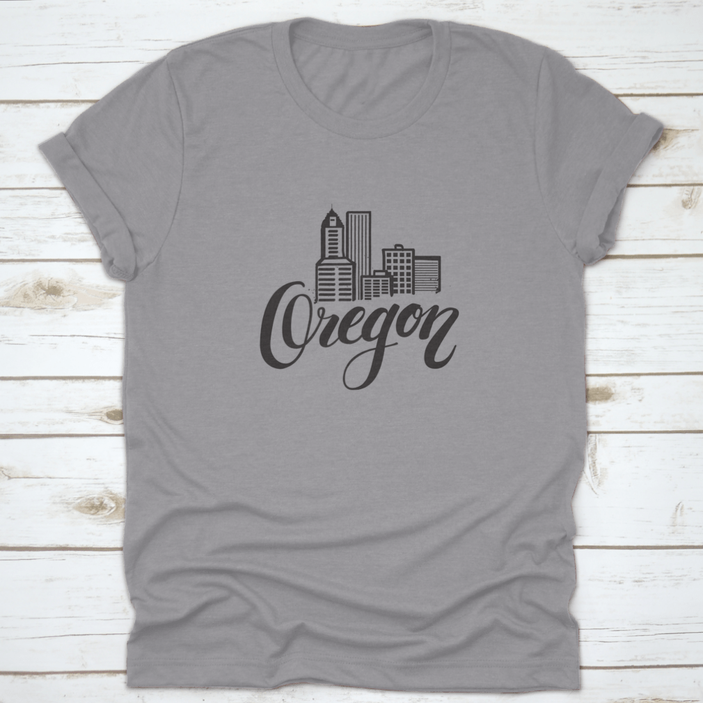 Vector illustration showcasing the skyline of Portland, Oregon, featuring iconic buildings and a vibrant cityscape.