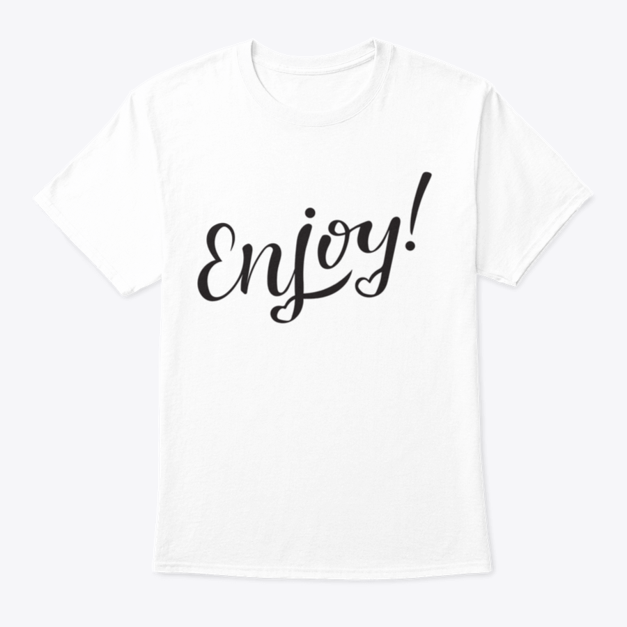 Vector illustration featuring the phrase 'Enjoy' in hand-drawn lettering style, showcasing vibrant colors and artistic flair.