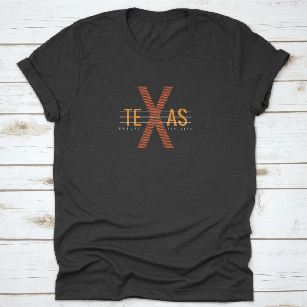 Vector illustration of Texas letters on a stylish clothing item, showcasing creativity and comfort.