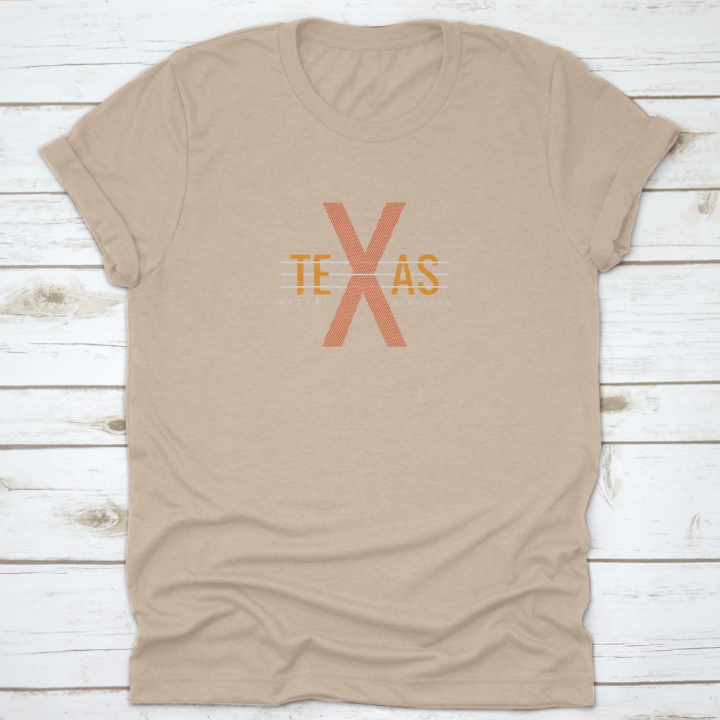 Vector illustration of Texas letters on a stylish clothing item, showcasing creativity and comfort.