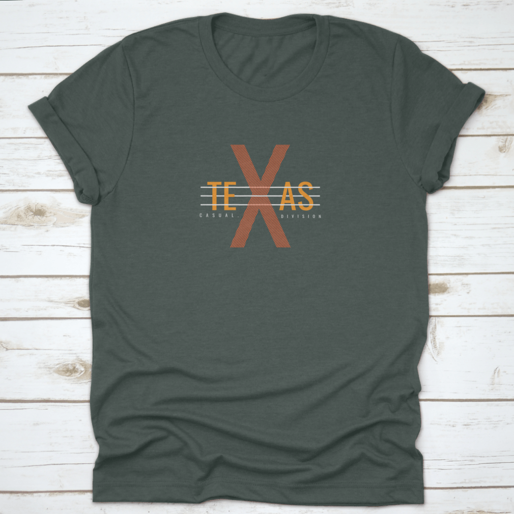 Vector illustration of Texas letters on a stylish clothing item, showcasing creativity and comfort.