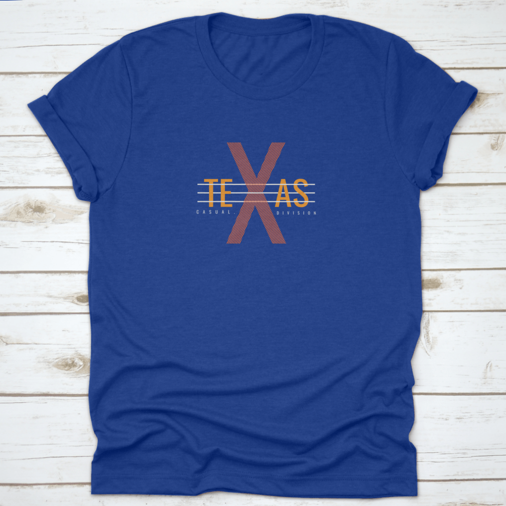Vector illustration of Texas letters on a stylish clothing item, showcasing creativity and comfort.