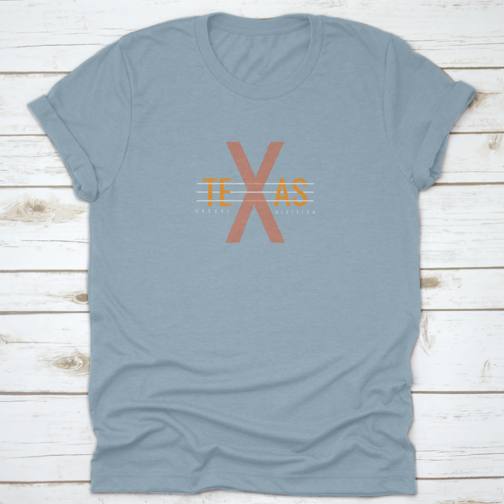 Vector illustration of Texas letters on a stylish clothing item, showcasing creativity and comfort.