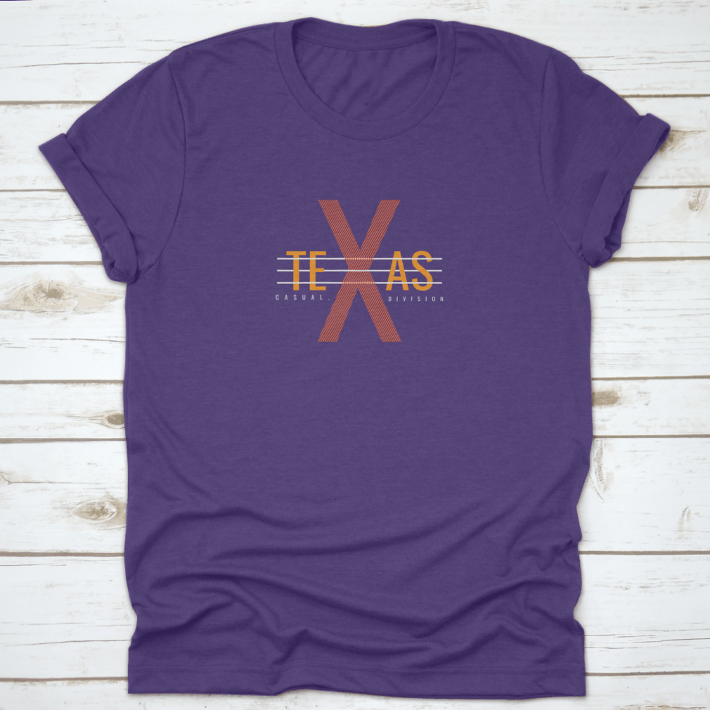 Vector illustration of Texas letters on a stylish clothing item, showcasing creativity and comfort.