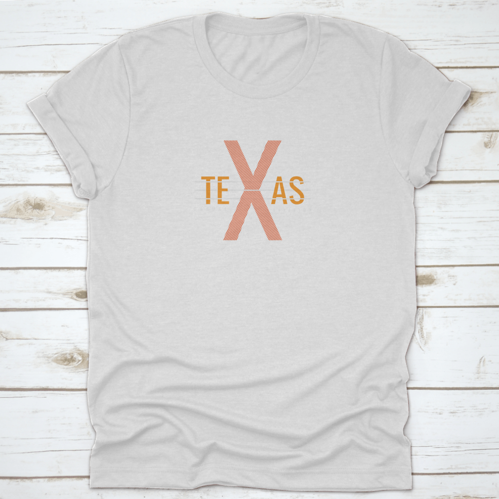 Vector illustration of Texas letters on a stylish clothing item, showcasing creativity and comfort.