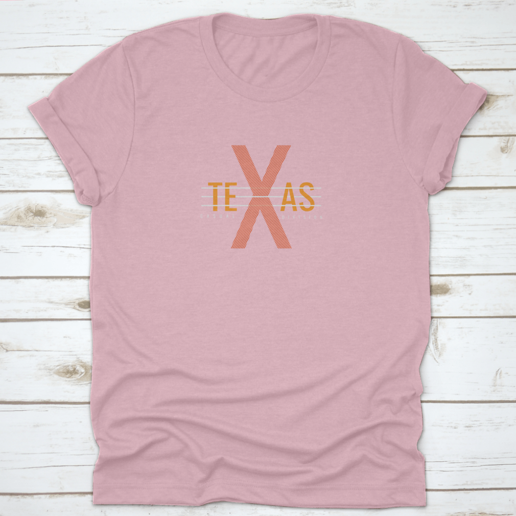Vector illustration of Texas letters on a stylish clothing item, showcasing creativity and comfort.