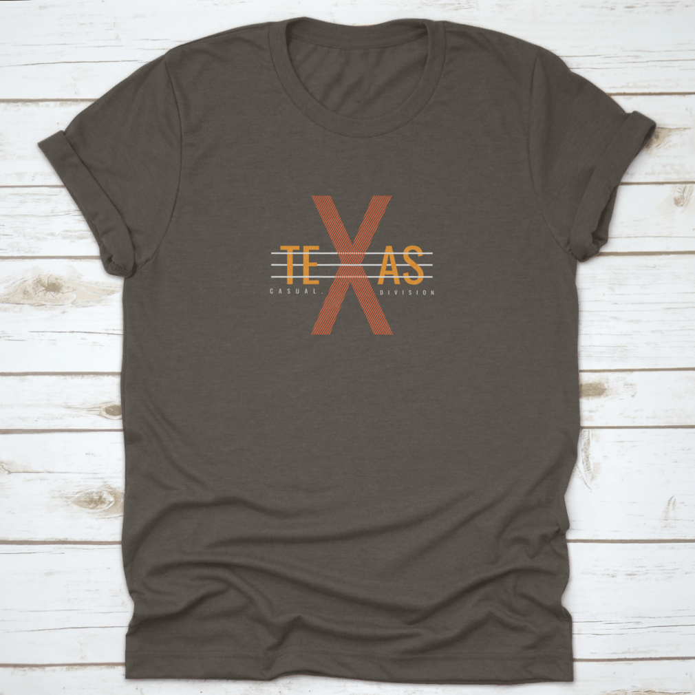 Vector illustration of Texas letters on a stylish clothing item, showcasing creativity and comfort.