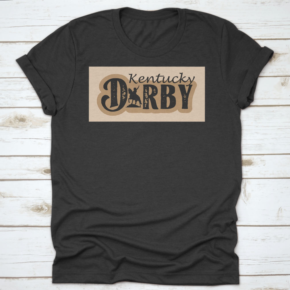 Vector illustration silhouette of Kentucky featuring the Dorby Racing horse logo, showcasing a dynamic and elegant design.