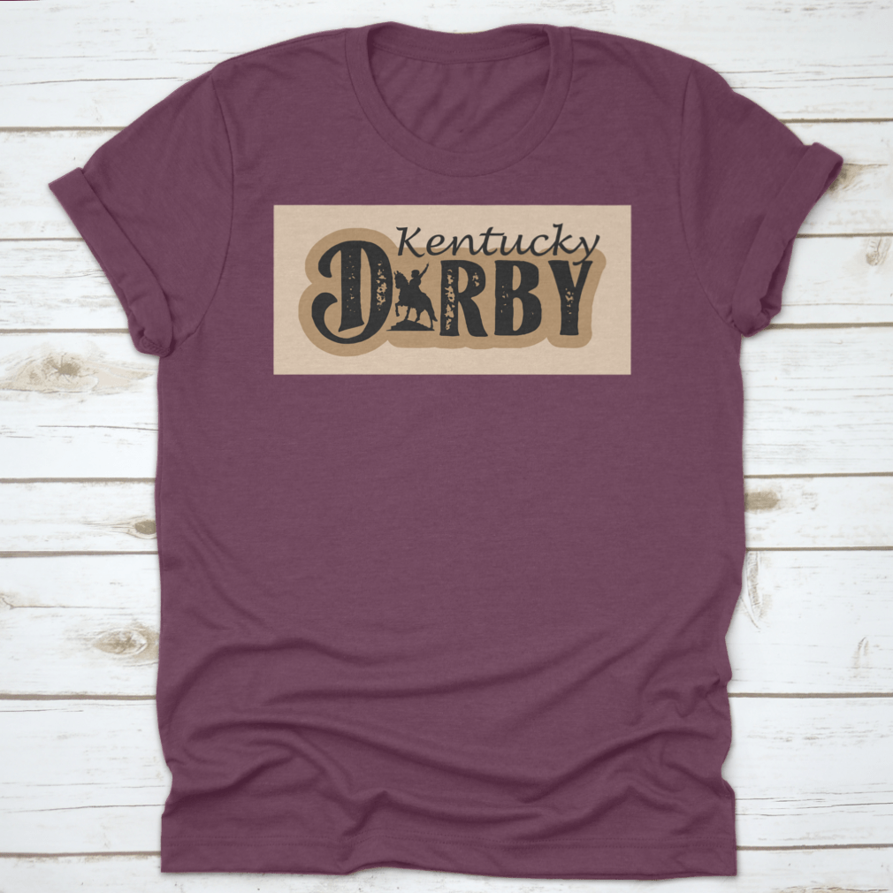 Vector illustration silhouette of Kentucky featuring the Dorby Racing horse logo, showcasing a dynamic and elegant design.