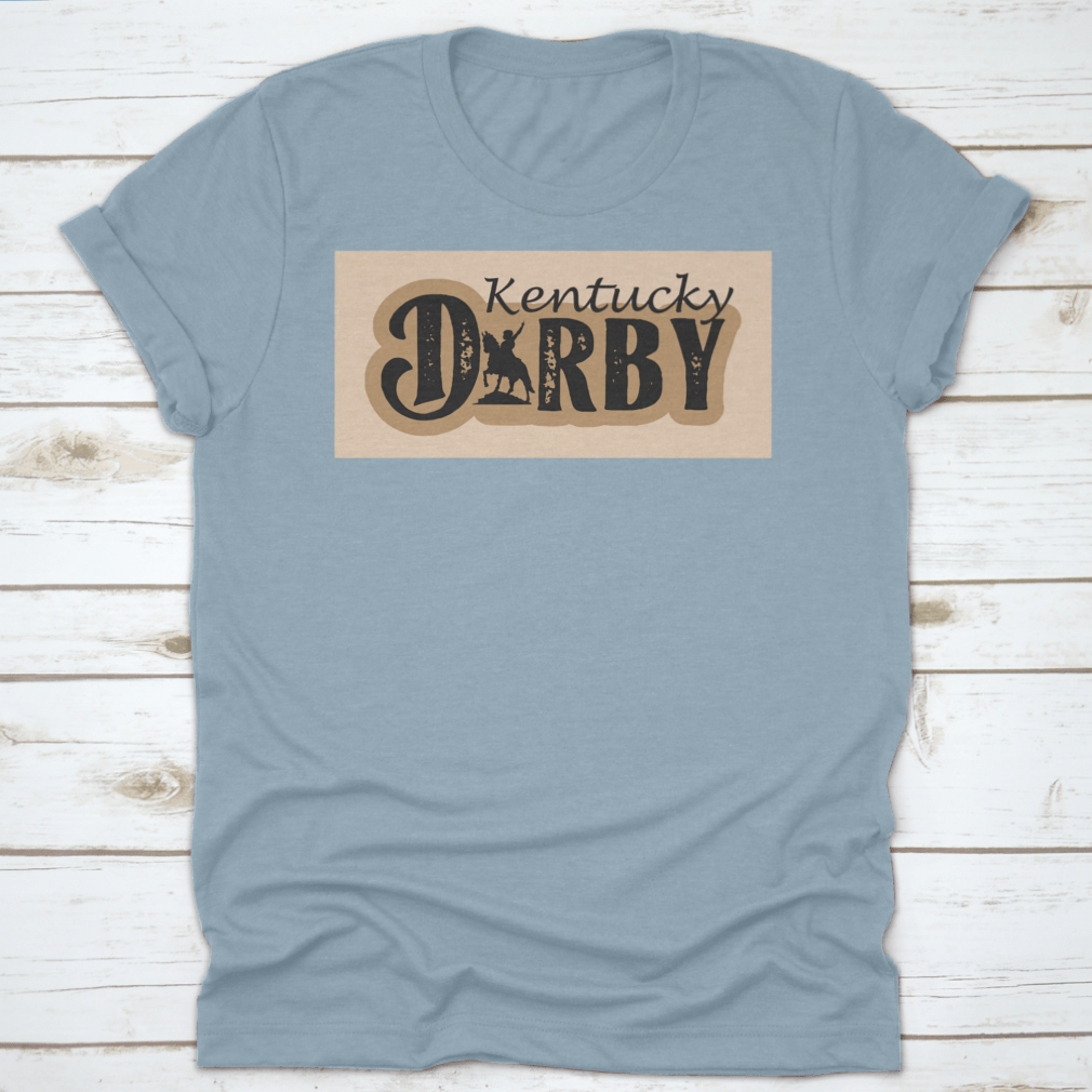 Vector illustration silhouette of Kentucky featuring the Dorby Racing horse logo, showcasing a dynamic and elegant design.