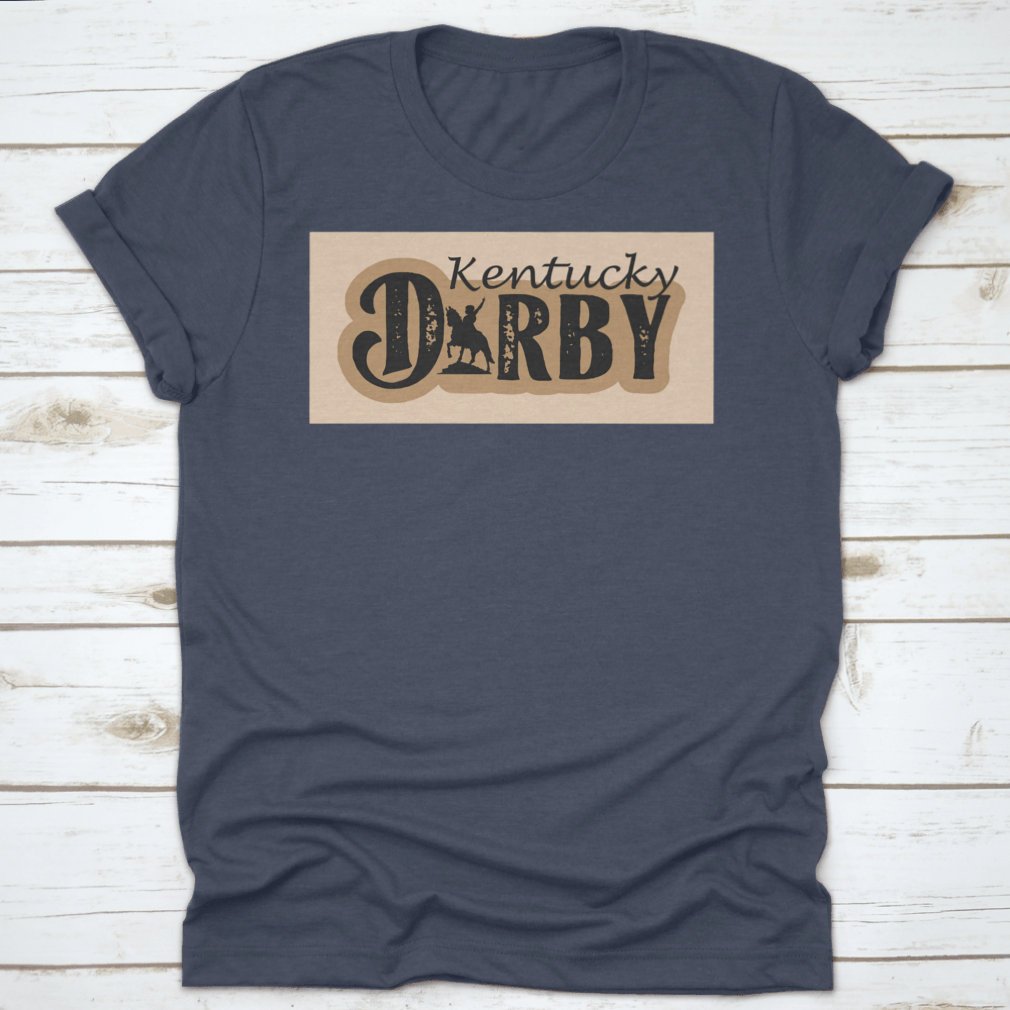 Vector illustration silhouette of Kentucky featuring the Dorby Racing horse logo, showcasing a dynamic and elegant design.