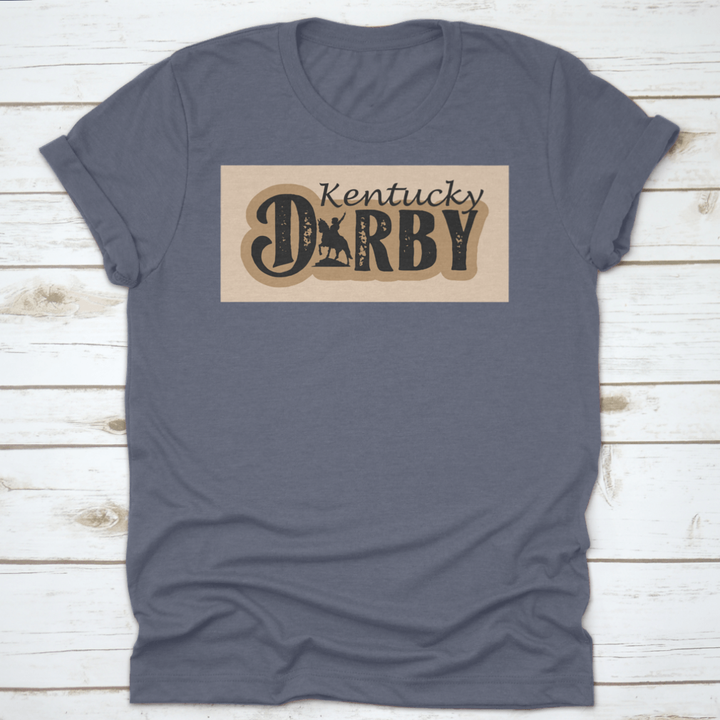 Vector illustration silhouette of Kentucky featuring the Dorby Racing horse logo, showcasing a dynamic and elegant design.