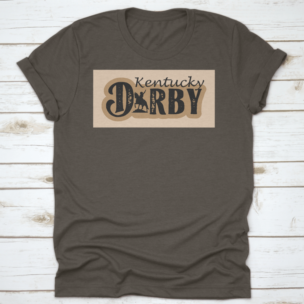 Vector illustration silhouette of Kentucky featuring the Dorby Racing horse logo, showcasing a dynamic and elegant design.