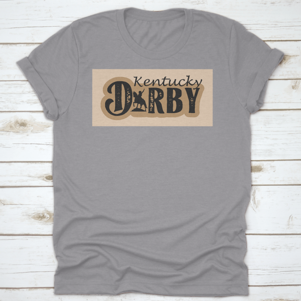 Vector illustration silhouette of Kentucky featuring the Dorby Racing horse logo, showcasing a dynamic and elegant design.
