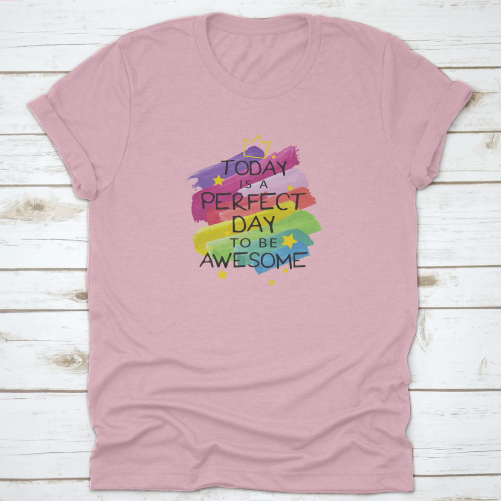Vector Print Design Inspirational Quote T-shirt in a classic fit, showcasing motivational text on a soft cotton fabric.