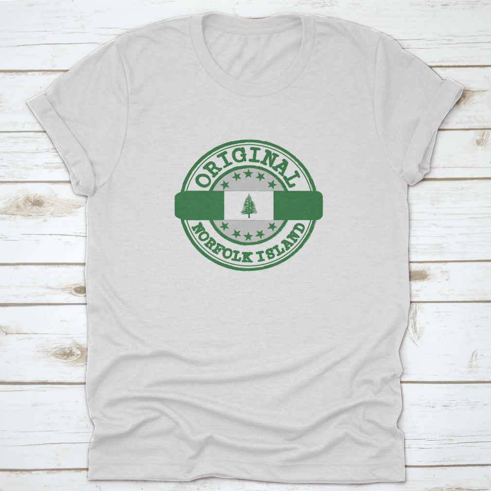 Vector Stamp featuring Original Logo of Norfolk Island with a grunge rubber texture, ideal for creative projects.