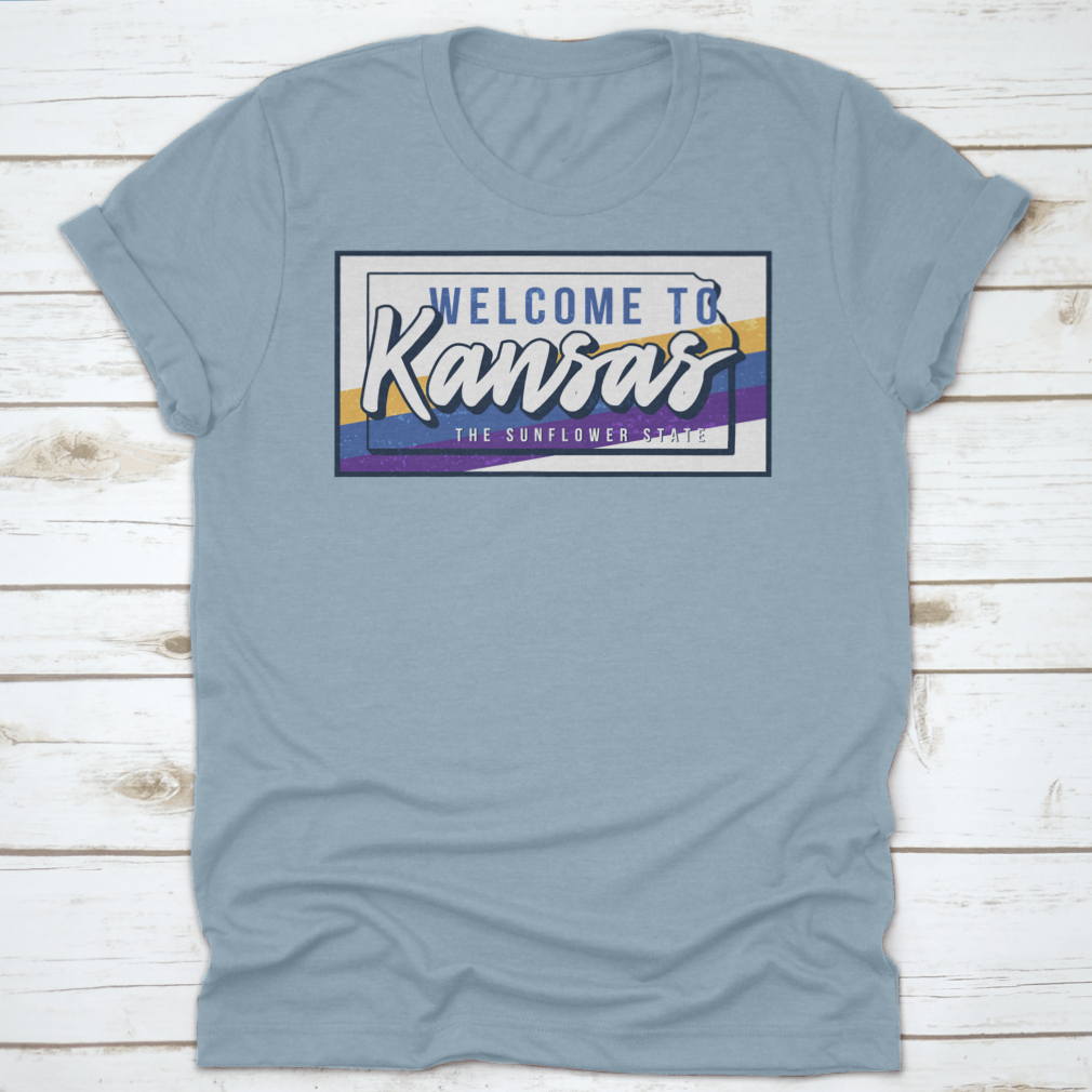 Vector state map t-shirt in grunge style with hand-drawn typography lettering, showcasing a unique artistic design.