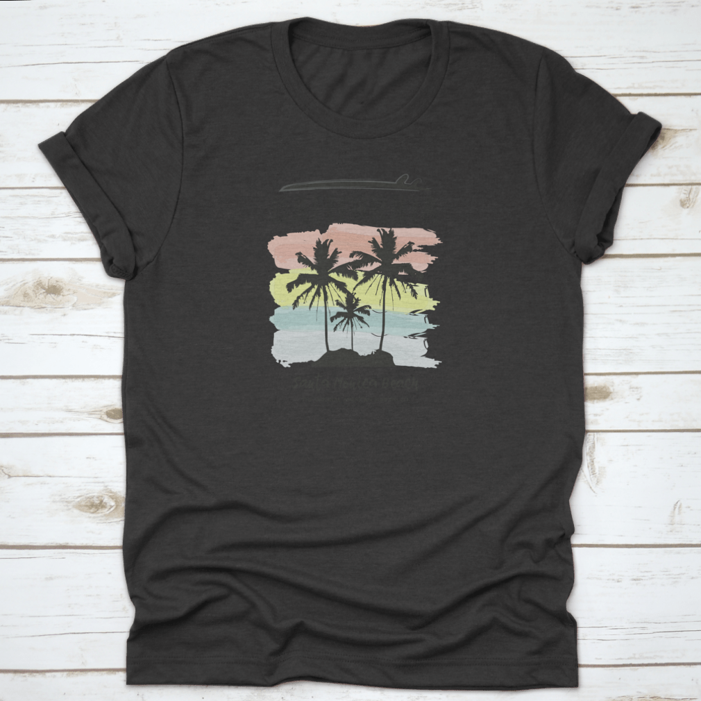 Vintage California Beach Vibes Cool T-Shirt in a relaxed fit, showcasing a beach-themed graphic design, perfect for casual wear.