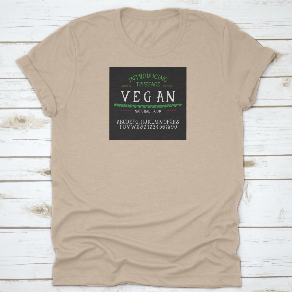 Vintage Handcrafted Hand Textured Font displayed on a soft cotton fabric, showcasing its unique design and texture.