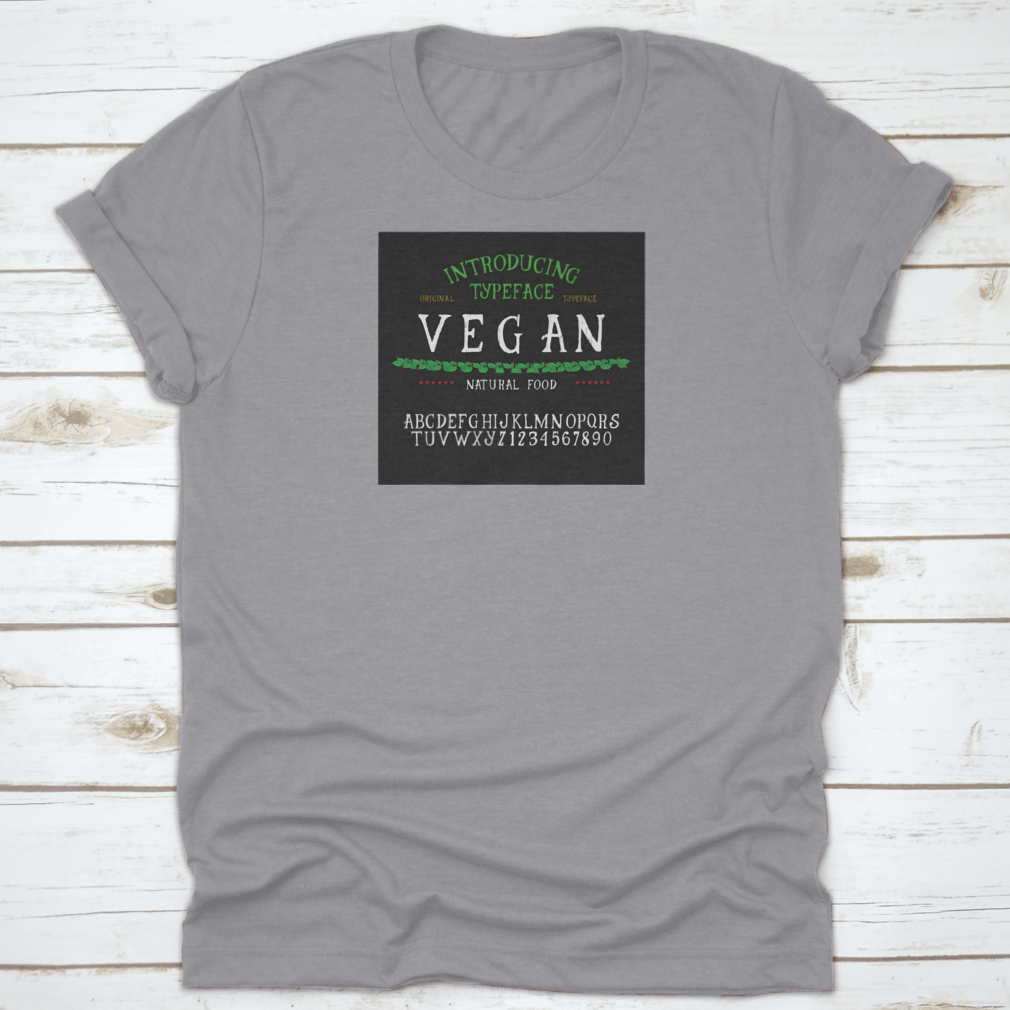 Vintage Handcrafted Hand Textured Font displayed on a soft cotton fabric, showcasing its unique design and texture.