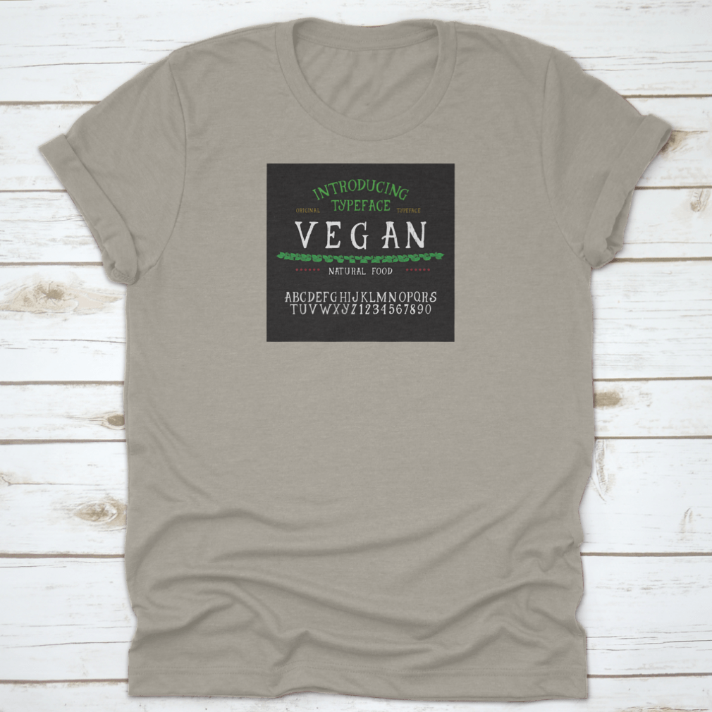 Vintage Handcrafted Hand Textured Font displayed on a soft cotton fabric, showcasing its unique design and texture.