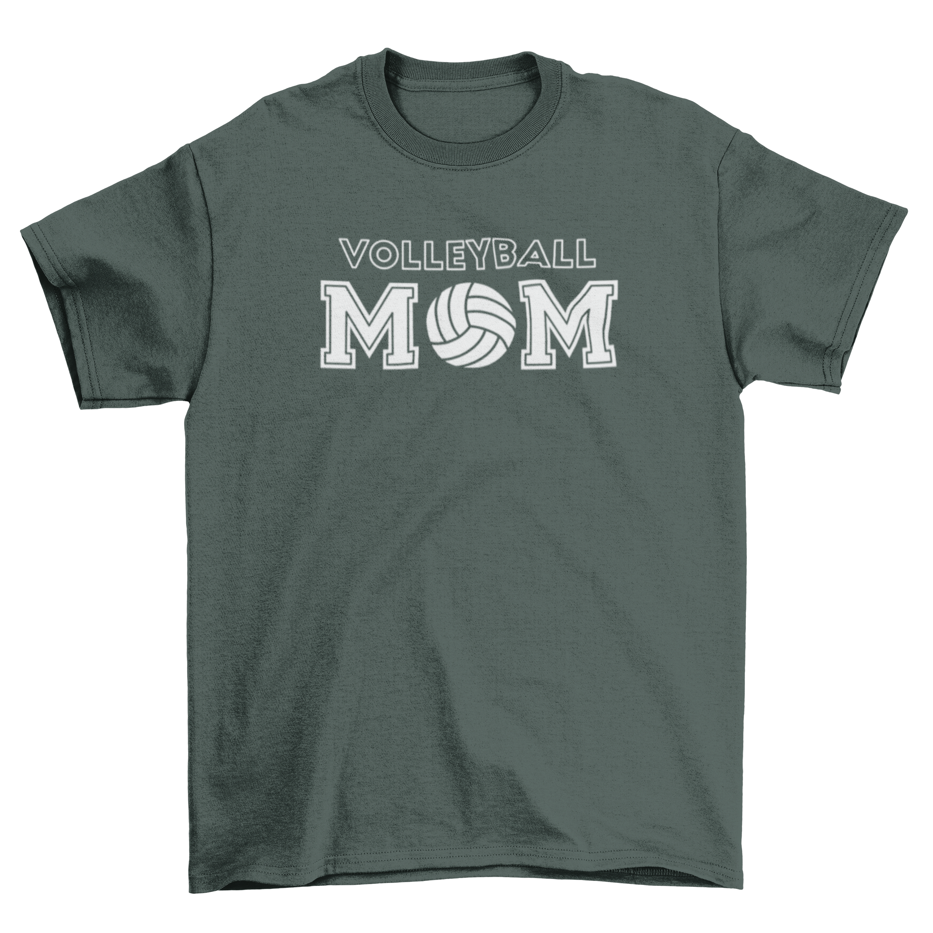A stylish t-shirt featuring the caption 'Volleyball Mom' designed for proud mothers supporting their volleyball players.