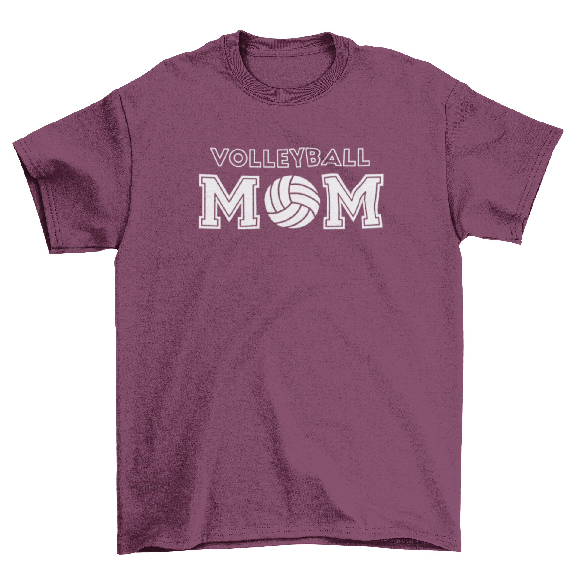 A stylish t-shirt featuring the caption 'Volleyball Mom' designed for proud mothers supporting their volleyball players.