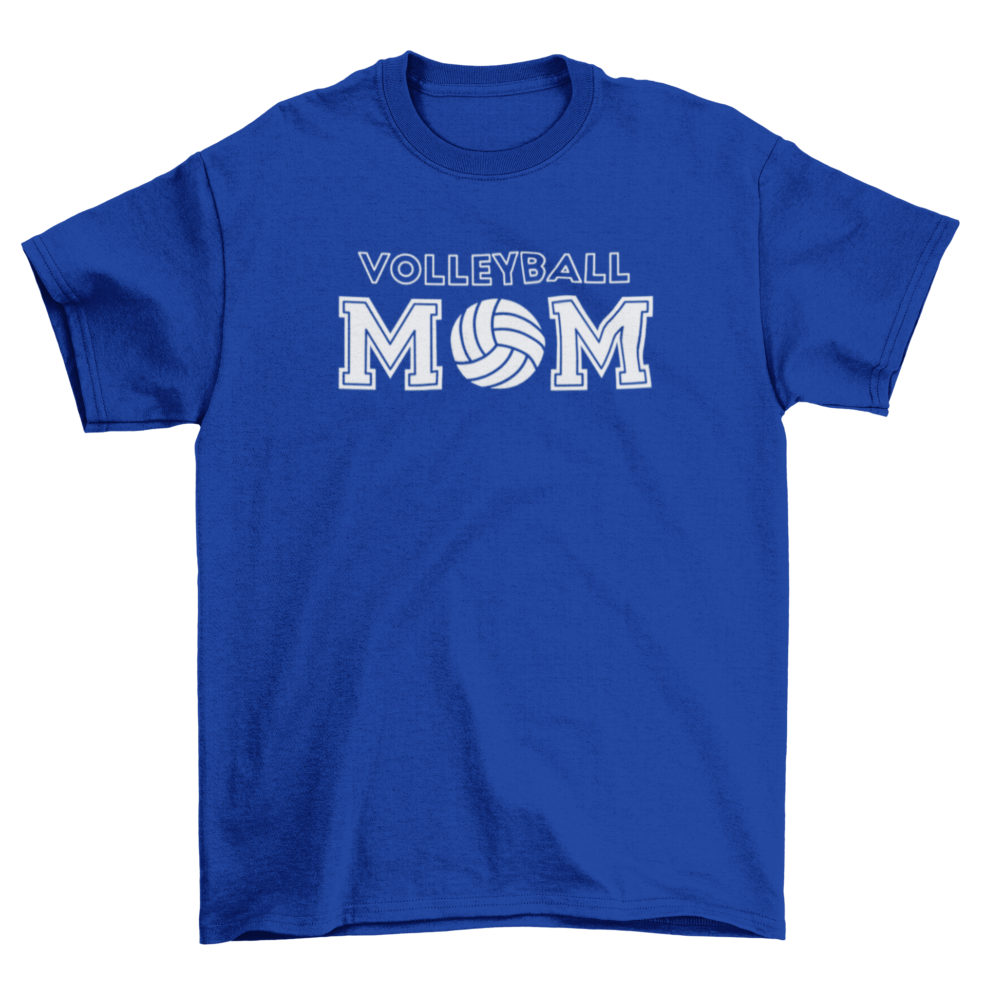 A stylish t-shirt featuring the caption 'Volleyball Mom' designed for proud mothers supporting their volleyball players.