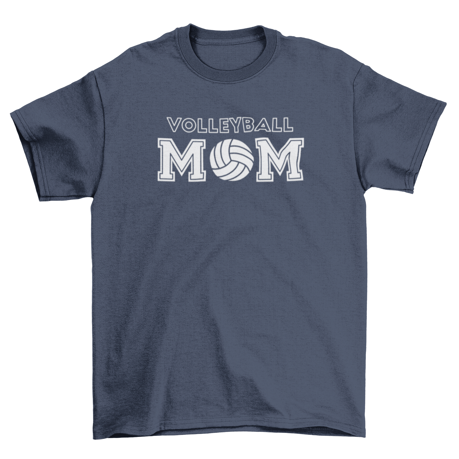 A stylish t-shirt featuring the caption 'Volleyball Mom' designed for proud mothers supporting their volleyball players.