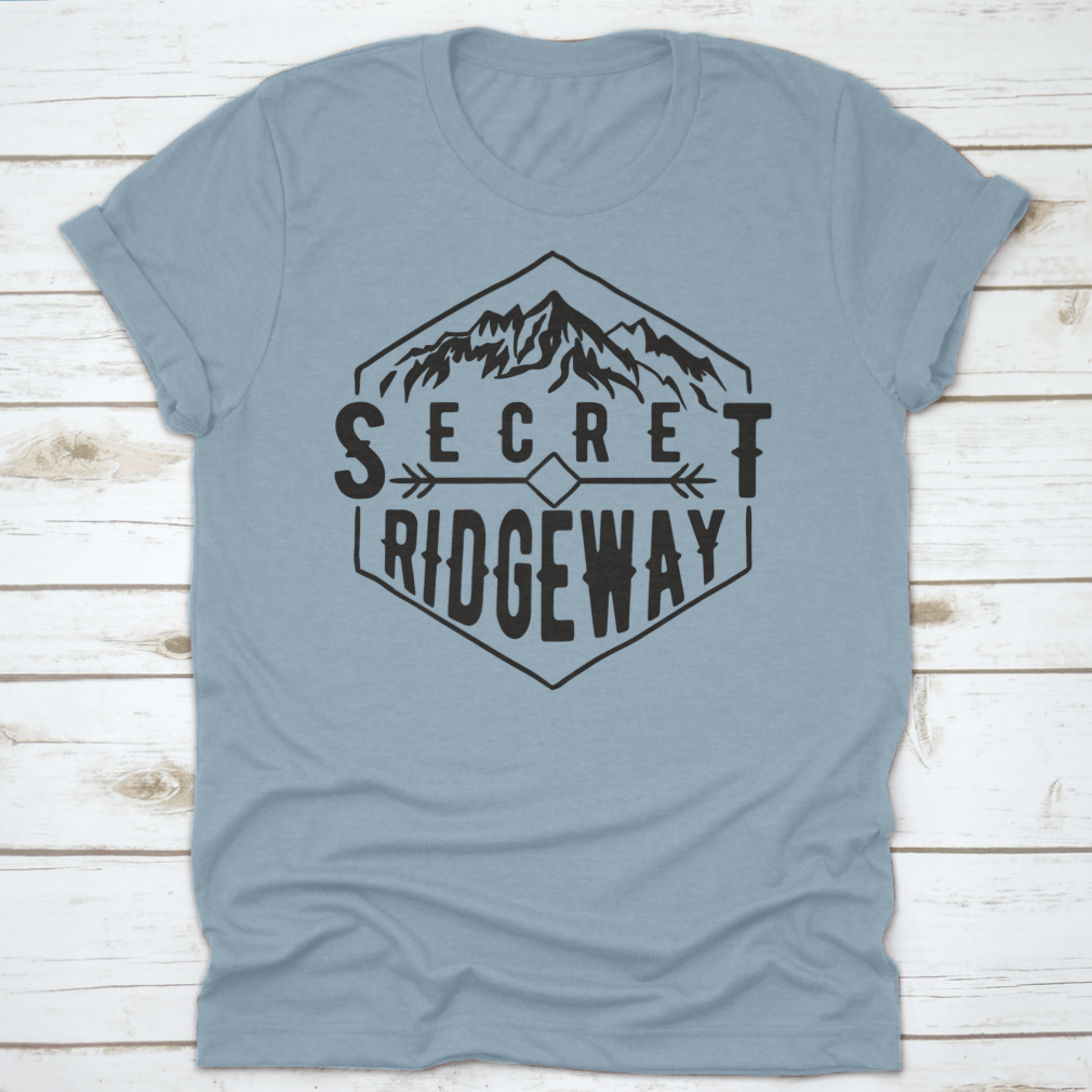 A stylish Wanderlust graphic tee featuring a mountain print, made from soft cotton fabric, perfect for outdoor enthusiasts.