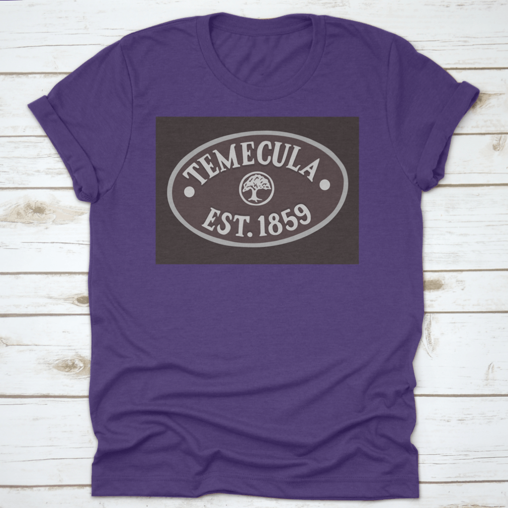 A stylish travel lover t-shirt featuring 'Welcome Aboard In Temecula, California' design, made from soft cotton fabric.